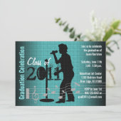 卒業パーティー招待状ミュージックメンコーリア 招待状 (スタンド正面)