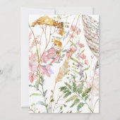 卒業パーティー招待状ワイルドフラワー卒業 招待状 (裏面)