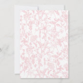 卒業パーティー招待状ワイルドフラワー卒業 招待状 (裏面)