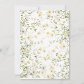 卒業パーティー招待状ワイルドフラワー卒業 招待状 (裏面)