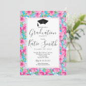 卒業パーティー招待状名門私立校風の卒業 招待状 (スタンド正面)