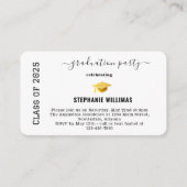 卒業パーティー招待状挿入ページ エンクロージャーカード (正面)