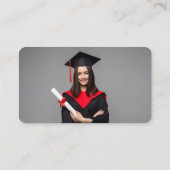 卒業パーティー招待状挿入ページ エンクロージャーカード (裏面)