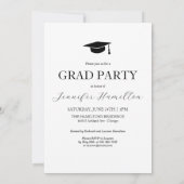 卒業パーティー招待状案内状フォト 招待状 (裏面)