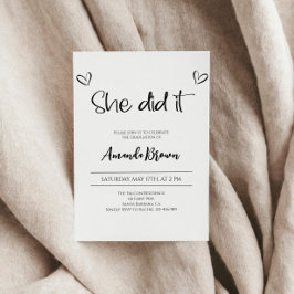 卒業パーティー招待状2024年グラード招待状 招待状