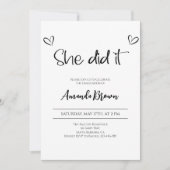 卒業パーティー招待状2024年グラード招待状 招待状 (正面)