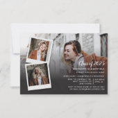 卒業パーティー招待状4枚の写真スクリプト 招待状 (正面)