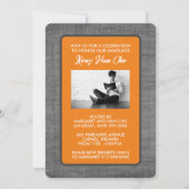 卒業パーティー招待状[オレンジ] 案内状 (正面)