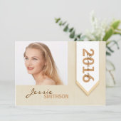 卒業パーティー招待状 - カスタマイズ可能 招待状 (スタンド正面)