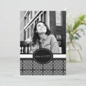 卒業パーティー招待状[シルバー] 招待状 (スタンド正面)