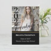 卒業パーティー招待状 セーブザデート (スタンド正面)