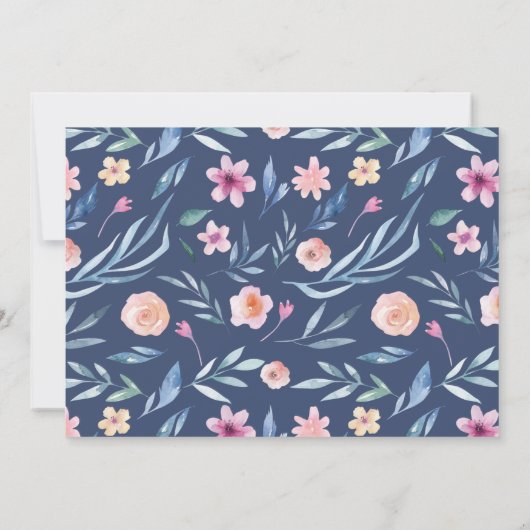 卒業パーティー招待状,フローラ 招待状 (裏面)