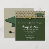 卒業パーティー招待状 招待状 (正面/裏面)