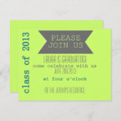 卒業パーティー招待状 招待状 (正面/裏面)