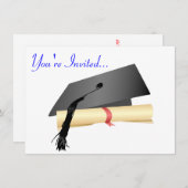 卒業パーティー招待状 招待状 (正面/裏面)