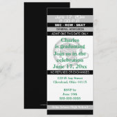 卒業パーティー招待状 招待状 (正面/裏面)