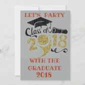 卒業パーティー招待状 招待状 (正面)