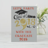 卒業パーティー招待状 招待状 (スタンド正面)