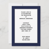 卒業パーティー招待状 招待状 (裏面)