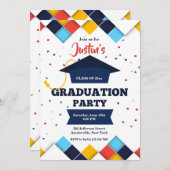 卒業パーティー招待状 招待状 (正面/裏面)