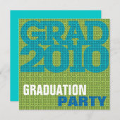 卒業パーティー招待状 招待状 (正面/裏面)