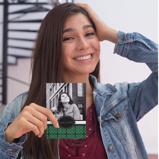 卒業パーティー招待状[緑] 招待状