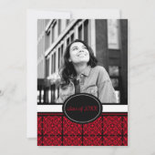 卒業パーティー招待状[赤] 招待状 (正面)