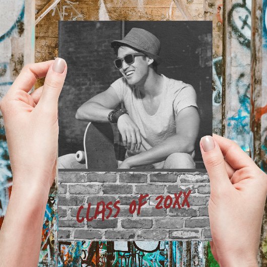 卒業パーティー招待状[赤] 招待状