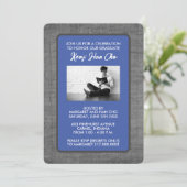 卒業パーティー招待状[青] 案内状 (スタンド正面)