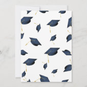 卒業パーティー招待状、2024年版カード 招待状 (裏面)