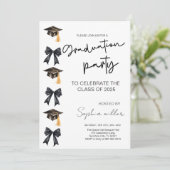 卒業パーティー招待状 2025年度、ブラックボウ 招待状 (スタンド正面)