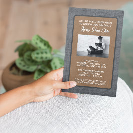 卒業パーティー招待状[Brown] 案内状