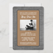 卒業パーティー招待状[Brown] 案内状 (正面)