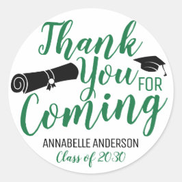 卒業パーティー来の好意に感謝する ラウンドシール
