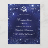卒業パーティー海軍のブルーバジェット招待状 チラシ (正面)