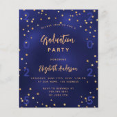 卒業パーティー海軍ブルースターズ予算の招待 チラシ (正面)