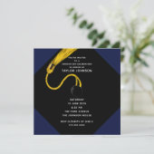 卒業パーティー海軍ブルー 招待状 (スタンド正面)