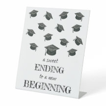 卒業パーティー用台座標識