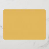 卒業パーティー発表フォイル実在ヘッドライン 箔招待状 (裏面)