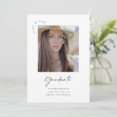 卒業パーティー発表招待状カード セーブザデート (スタンド正面)