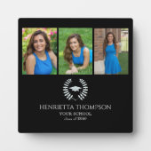 卒業パーティー白黒カスタム写真 フォトプラーク (正面)