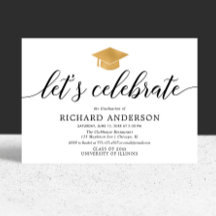 卒業パーティー祝シンプルよモダン