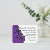 卒業パーティー紫の写真挿入カード2024 エンクロージャーカード (スタンド正面)