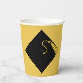 卒業パーティー金ゴールドおめでとう紙カップ 紙コップ (裏面)