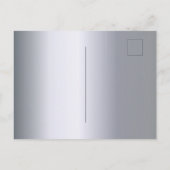 卒業パーティー銀の弓の招待状 ポストカード (裏面)