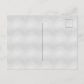 卒業パーティー銀赤面グリッターエレガント粉 インビテーションポストカード (裏面)