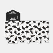 卒業パーティー黒い帽子の上に感謝 フェイバーボックス (折り畳みなし)