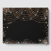 卒業パーティー黒い金ゴールドの輝き ゲストブック (裏面)