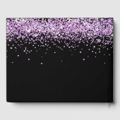 卒業パーティー黒パープルグリッターダスト2022 ゲストブック (裏面)