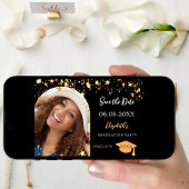 卒業パーティー黒金ゴールド星写真2025 セーブザデート